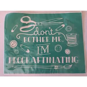 Chalk Couture  8.5 x 11 Reusable  Procraftinating Transfer